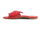 Sweetbird leather slide sandal in lipstick - product side shot