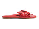 Sweetbird leather slide sandal in lipstick - product outer side shot