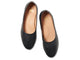 Swiftlet leather ballet slipper in black - top shot