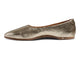 Swiftlet leather ballet shoes in gold - product side shot