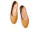 Swiftlet leather ballet slipper in honey - top shot