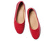 Swiftlet leather ballet shoe in lipstick - top shot