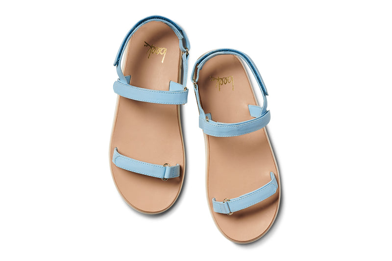 Tyto leather sandal in sky - product top shot