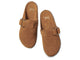 Vulture suede mules in chestnut - product top shot