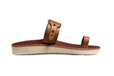 Whistler leather toe-ring sandal in cognac - side shot