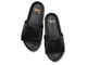 Albatross platform sandal - black - top shot