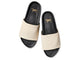 Albatross platform sandal - eggshell/black - top shot