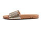 Gallito slide sandal - platinum/beach - side shot