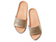 Gallito slide sandal - platinum/beach - top shot