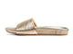 Gallito slide sandal - platinum - side shot