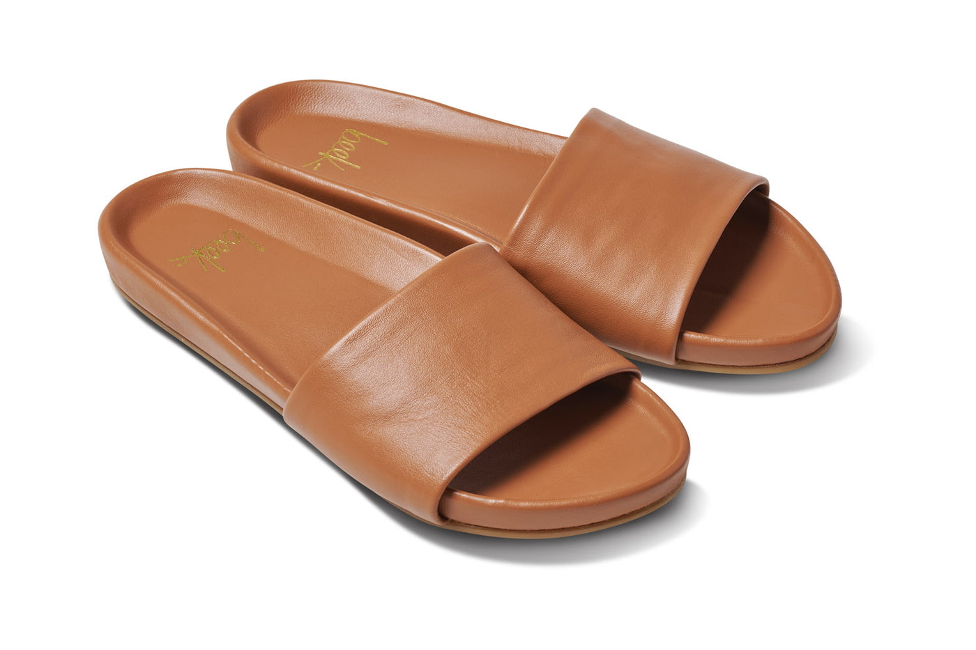 Tan leather shops sandals