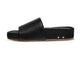 Pelican platform slide sandal - black - side shot