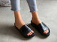 Pelican platform sandal - black - on model shot