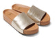 Pelican platform sandal - platinum/beach - angle shot