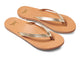 Seabird flip flop - platinum/honey - angle shot